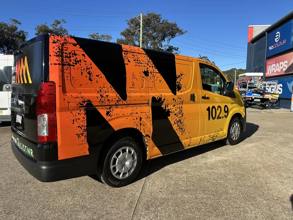 Triple M 102.9 radio van wrap