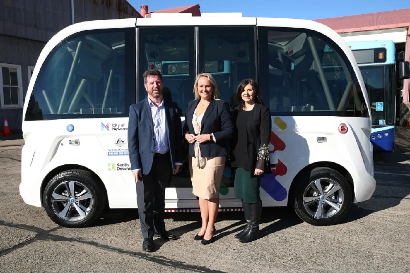 City of Newcastle, Vinyl wrap for Newcastle’s driverless shuttle bus