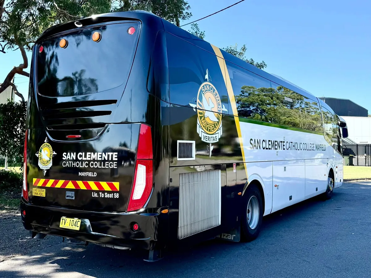 San Clemente Catholic College coach wrap