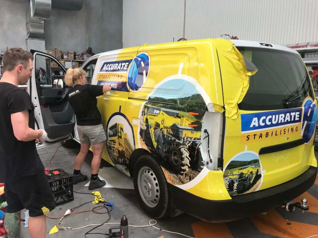 Big Colour installer at work